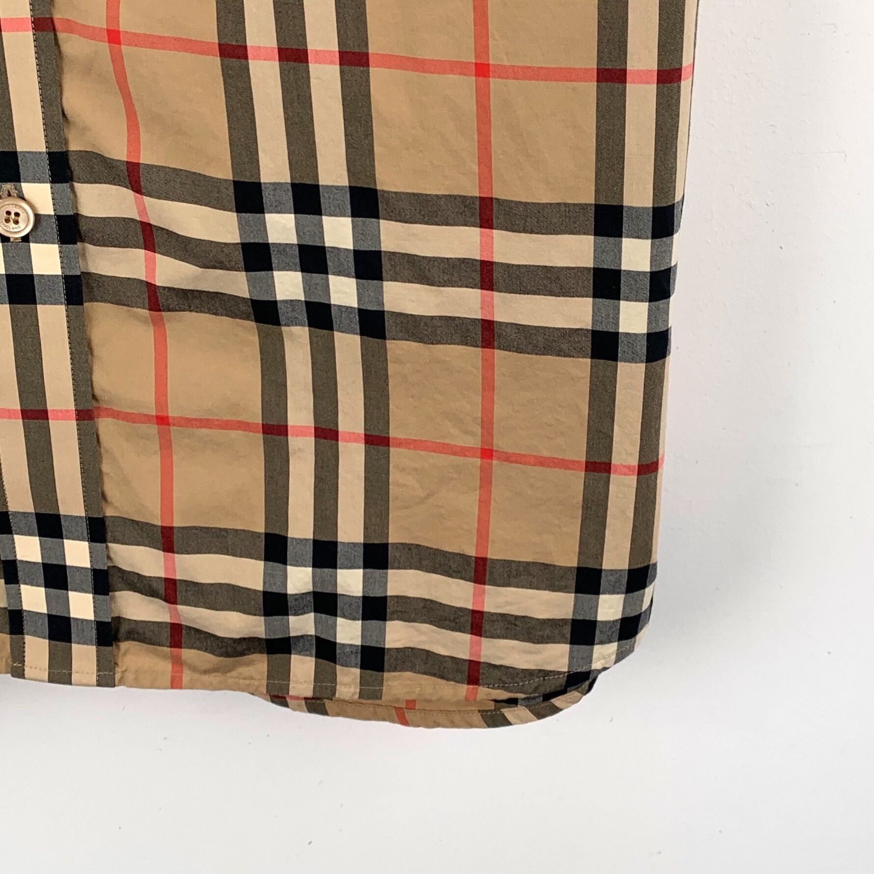Burberry Burberry Brown Classic Check Cotton Shirt Size US XL / EU 56 / 4 - 4 Thumbnail