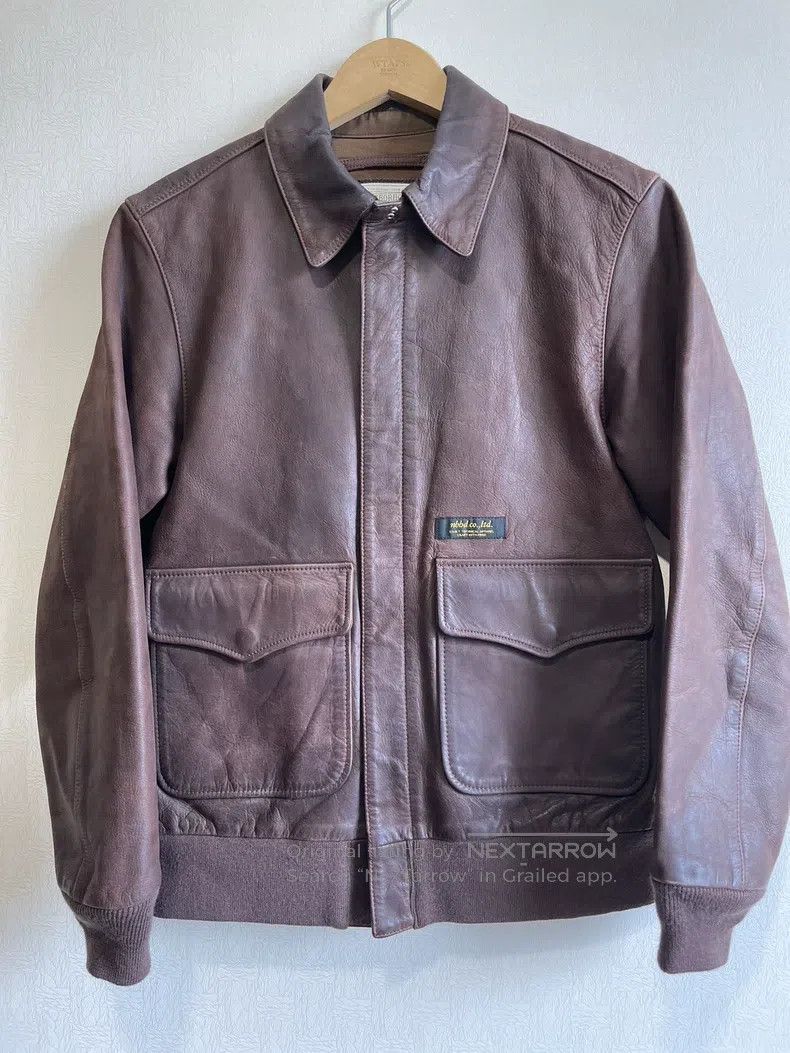 Neighborhood Neighborhood Leather Jacket Lamb Leather Flight Jacket Siz Size US S / EU 44-46 / 1 - 1 Thumbnail
