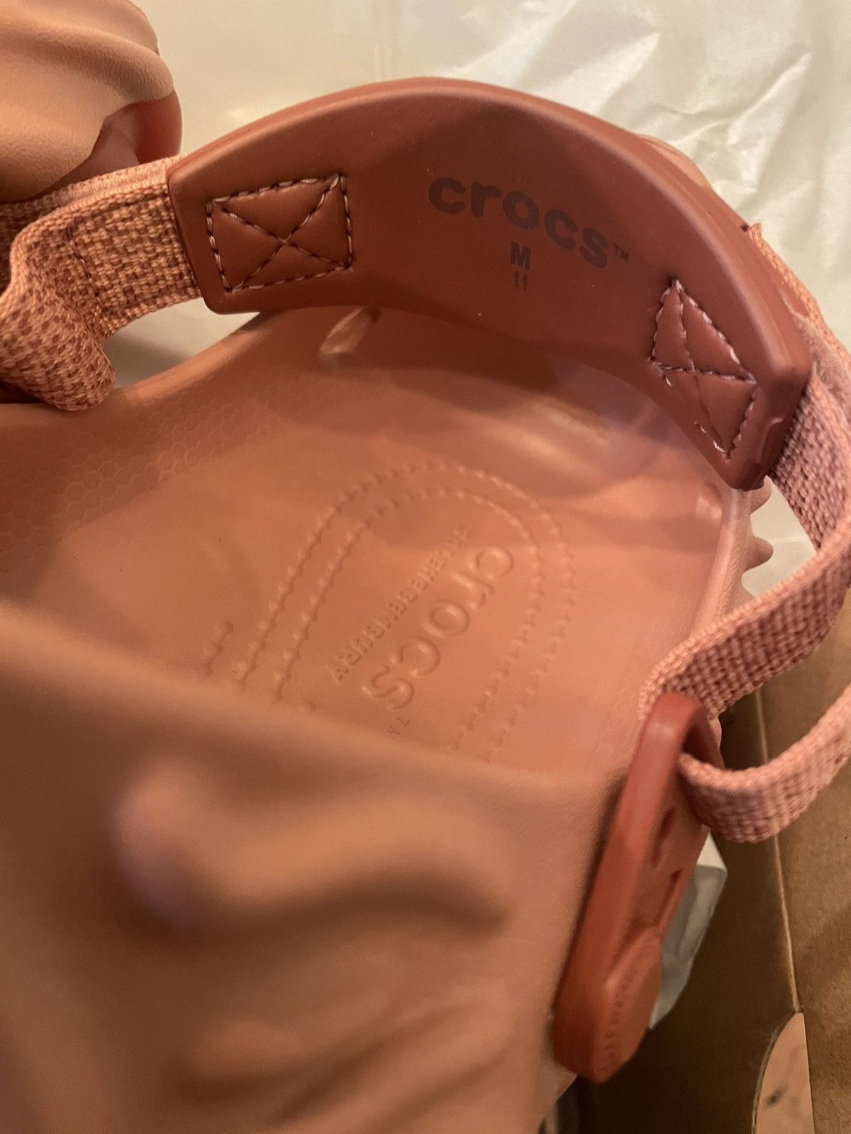 Crocs × Salehe Bembury SALEHE BEMBURY X CROCS THE POLLEX CLOG: KUWATA PALE PINK M11 Size US 11 / EU 44 - 14 Thumbnail