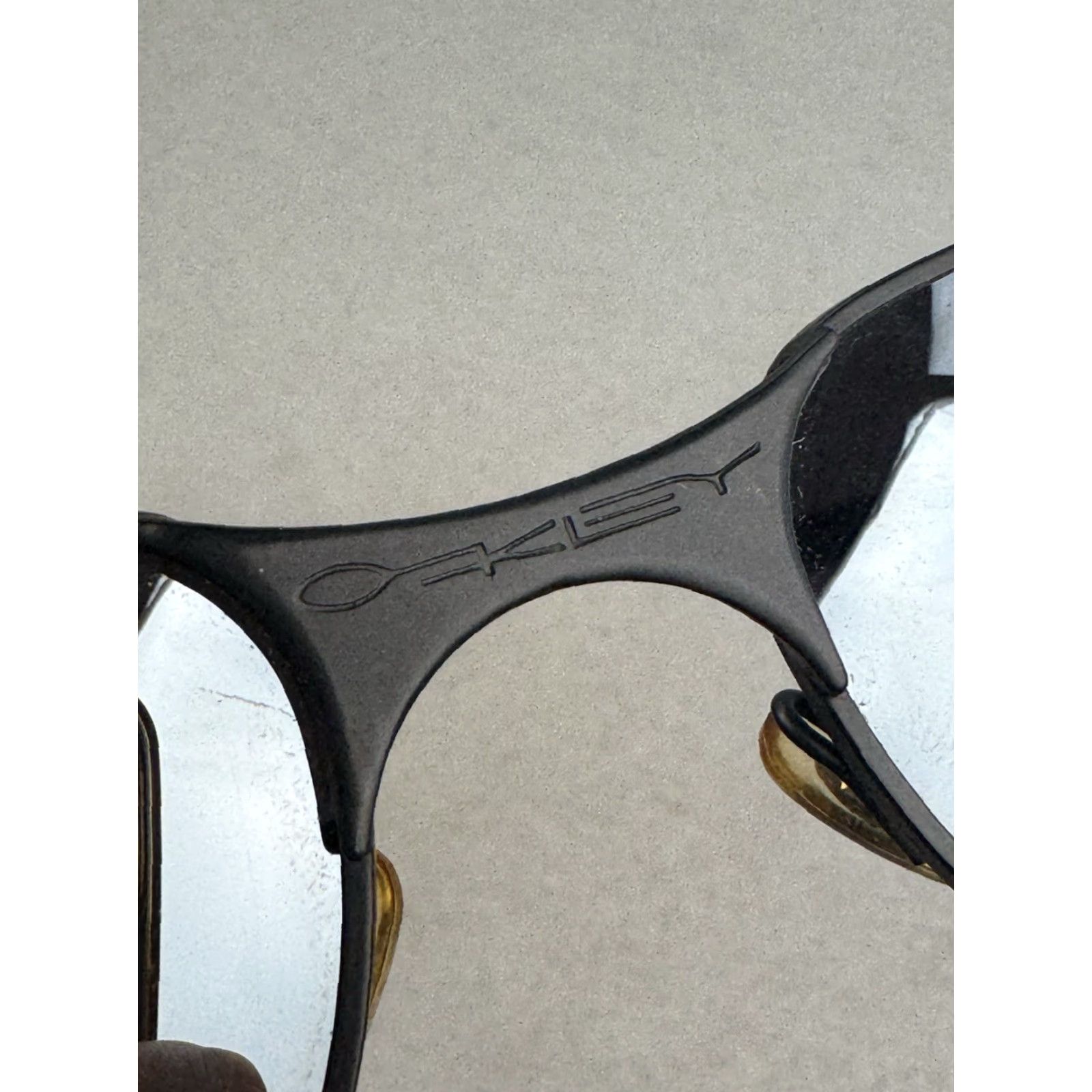 VINTAGE Oakley Titanium Sunglasses Gray 90s Mens