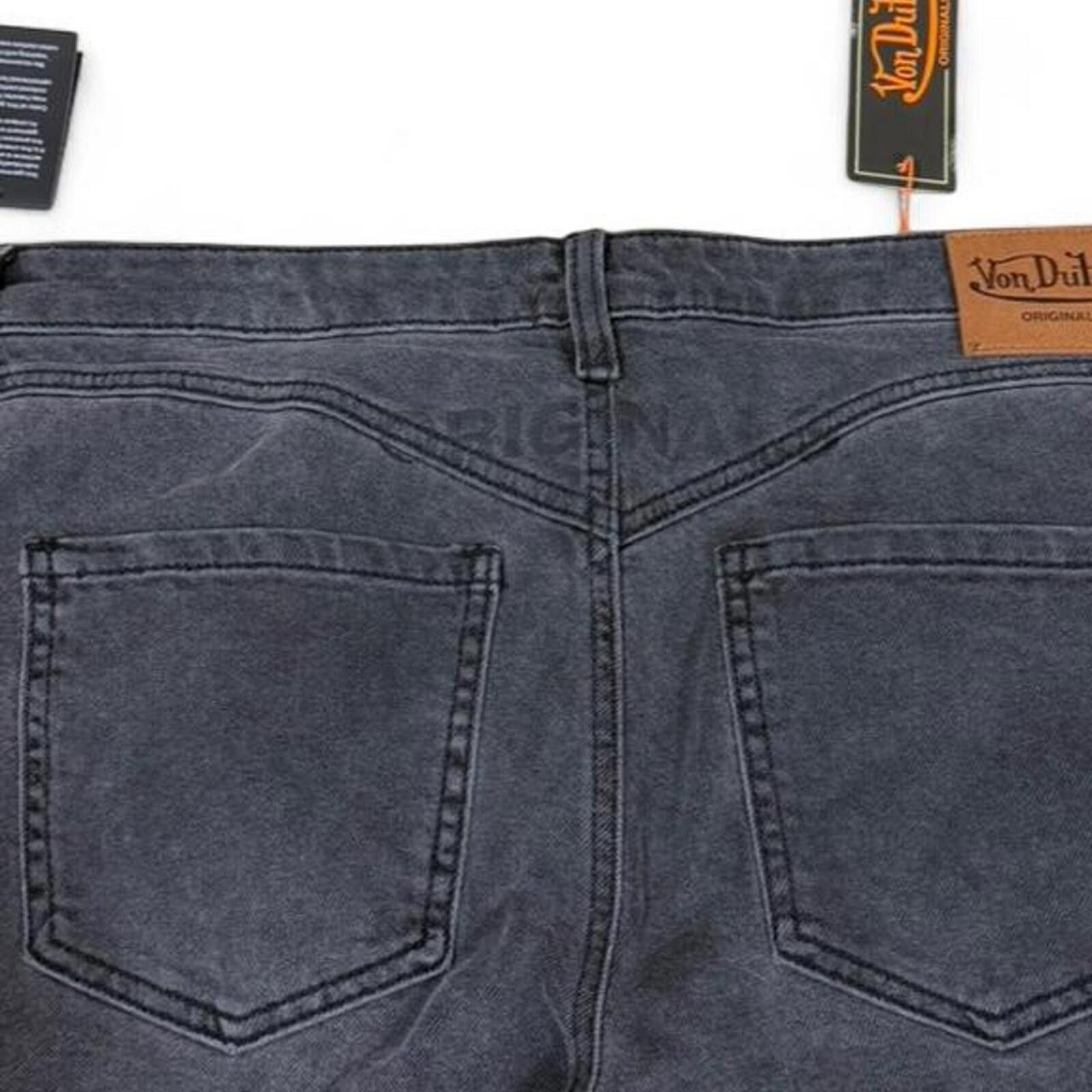 Von Dutch Von Dutch black denim jeans with patchwork design Size 32" / US 10 / IT 46 - 7 Thumbnail