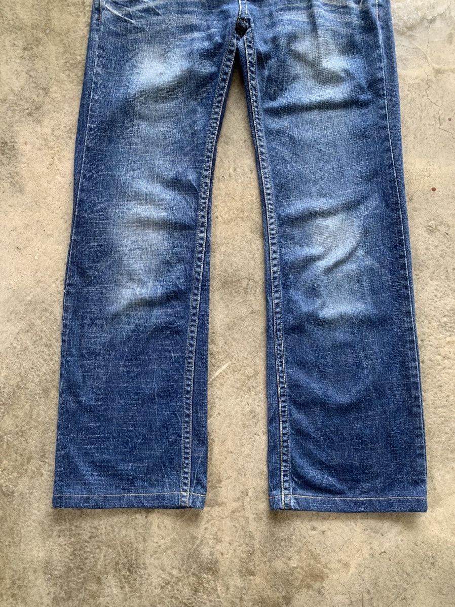 14th Addiction × If Six Was Nine × Japanese Brand Vintage Red Pepper Embroidery Bootcut Jeans Size US 33 - 3 Thumbnail