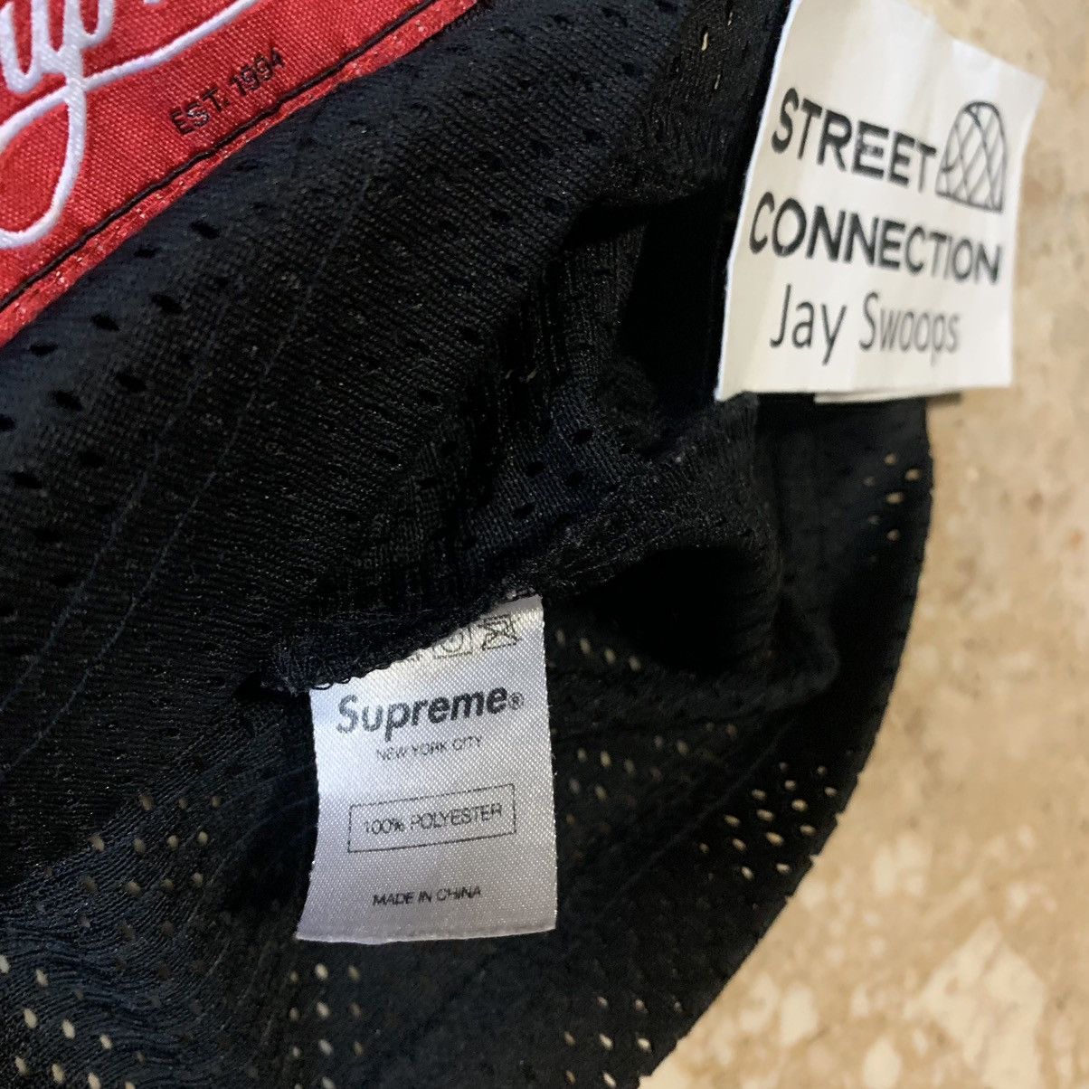 Hennessy × Supreme SUPREME HENNESSY BLACK MESH JERSEY LONG SLEEVE SIZE LARGE Size US L / EU 52-54 / 3 - 6 Thumbnail