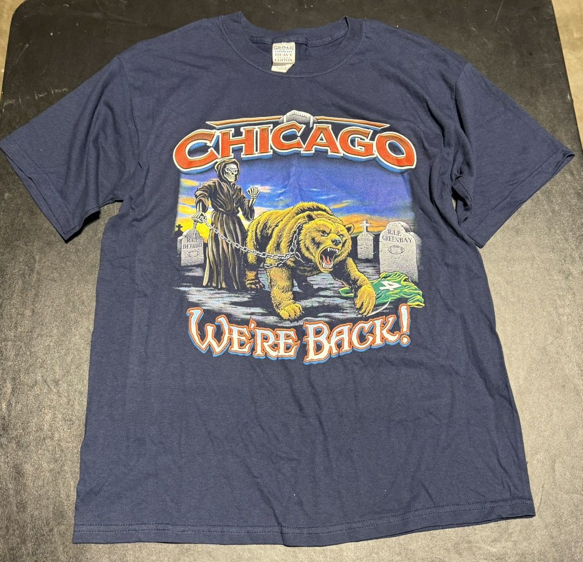 NFL Vintage NFL Chicago Bears Grim Reaper T-Shirt RIP Size Large Size US L / EU 52-54 / 3 - 1 Thumbnail