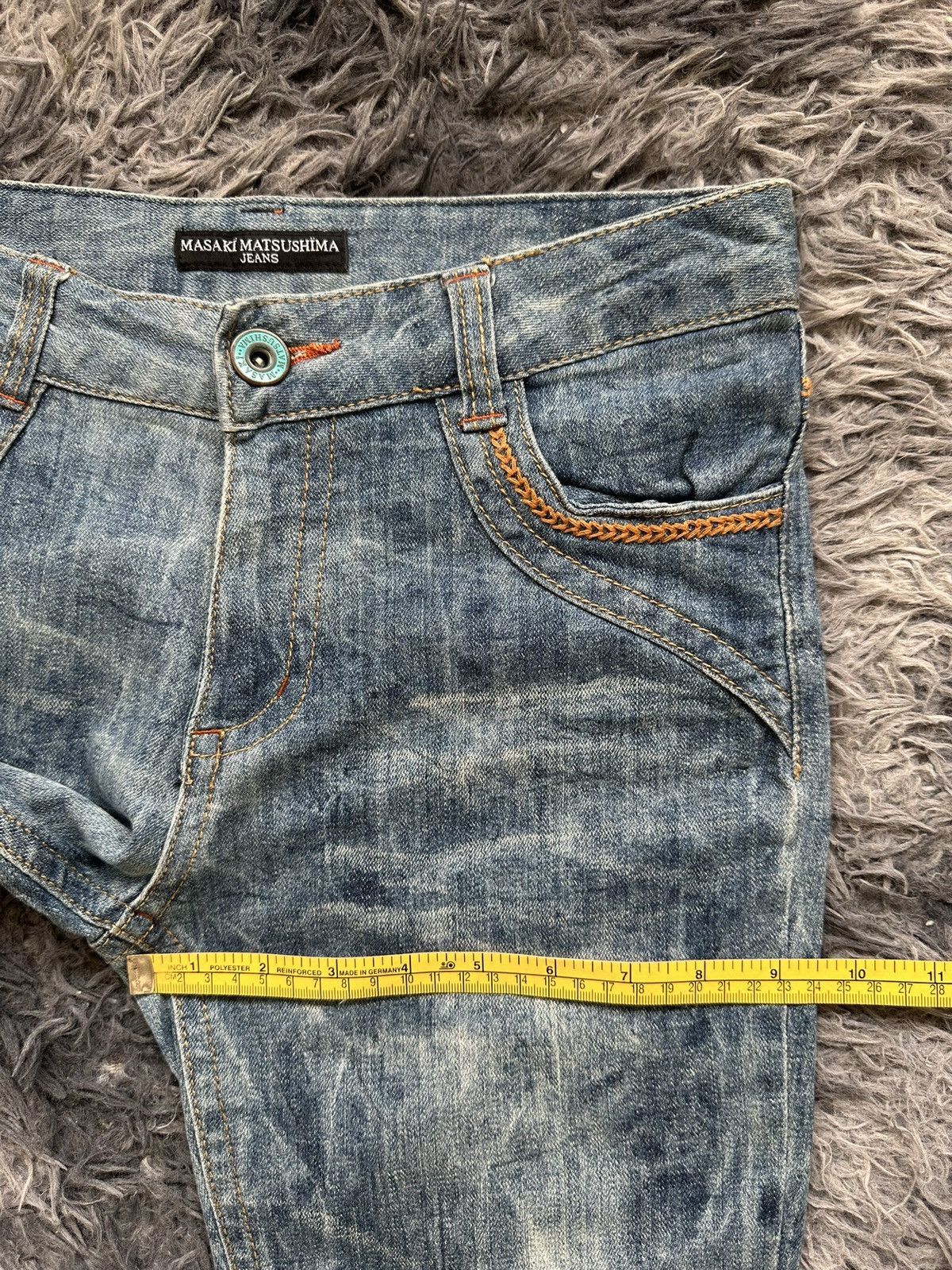 Masaki Matsushima 00's Masaki Matsushima bleach wash denim jeans Size US 29 - 13 Thumbnail