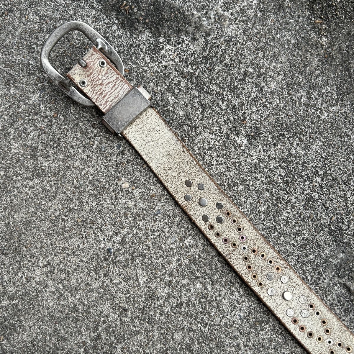 Vintage Vintage studded leather belt (Kapital Style) Size ONE SIZE - 12 Thumbnail
