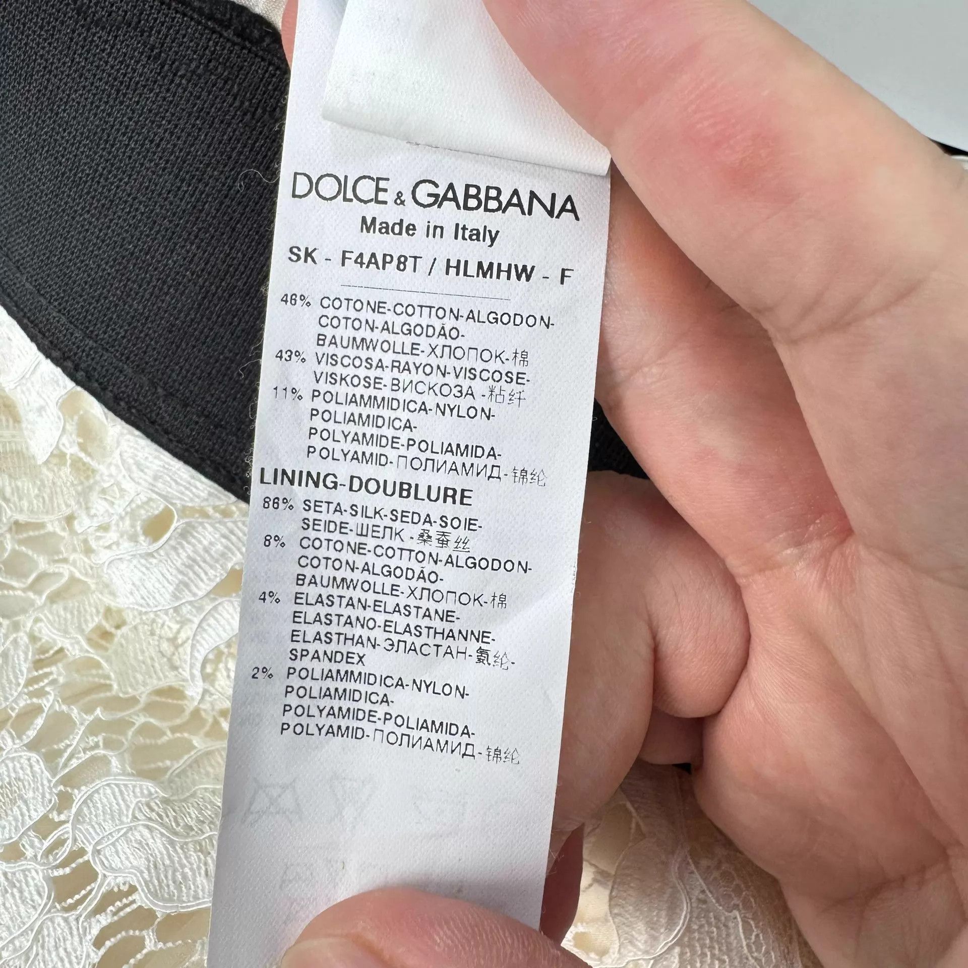 Dolce & Gabbana Dolce&Gabbana Lace Skirt 40 99 New KL11435 Size 27" / US 4 / IT 40 - 6 Thumbnail