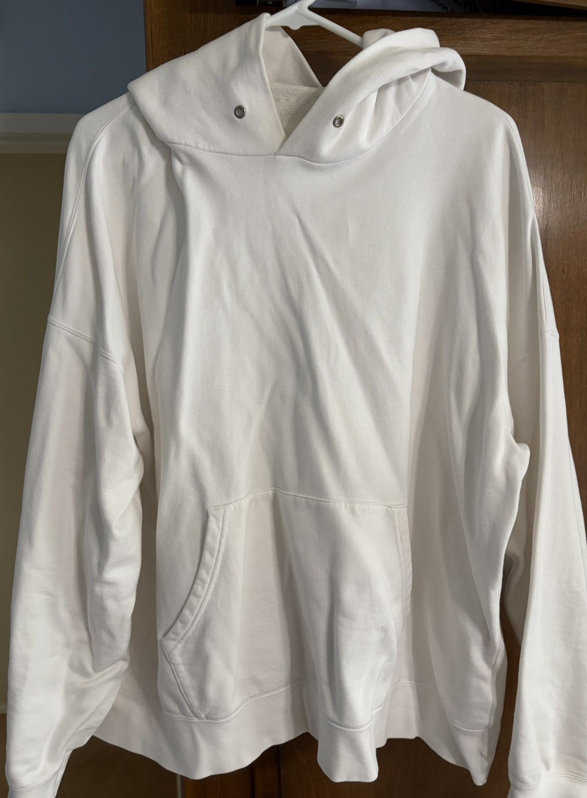 Visvim Visvim Ultimate Jumbo White Hoodie Size 4 Size US L / EU 52-54 / 3 - 1 Thumbnail
