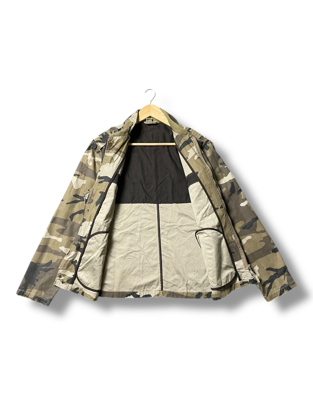 Japanese Brand × Vintage Japanese Brand Military Camo Double Pocket Jacket(44) Size US XS / EU 42 / 0 - 2 Thumbnail