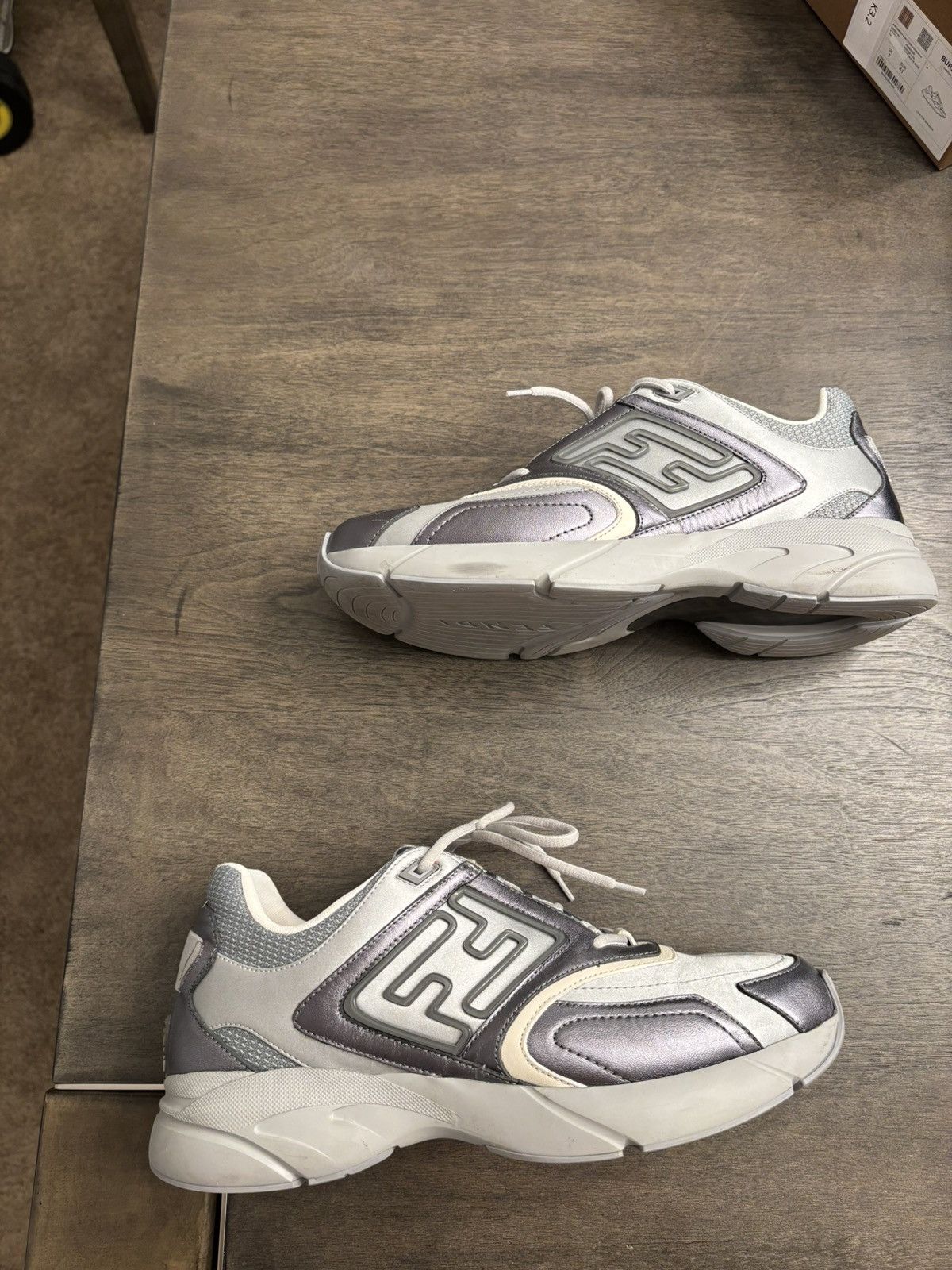 Designer × Fendi FENDI FASTER TRAINER SNEAKERS/ SHOES Size US 9 / EU 42 - 2 Thumbnail