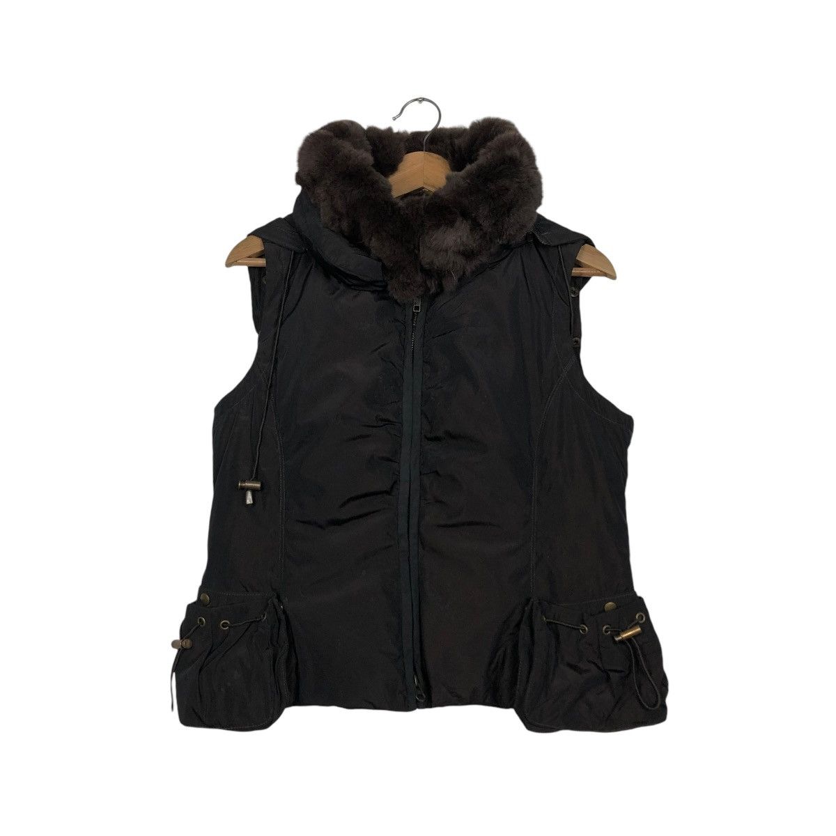 Japanese Brand 🔥VINTAGE BIKER VEST VENT DE MER MINK FUR COLLAR Size US M / EU 48-50 / 2 - 3 Thumbnail