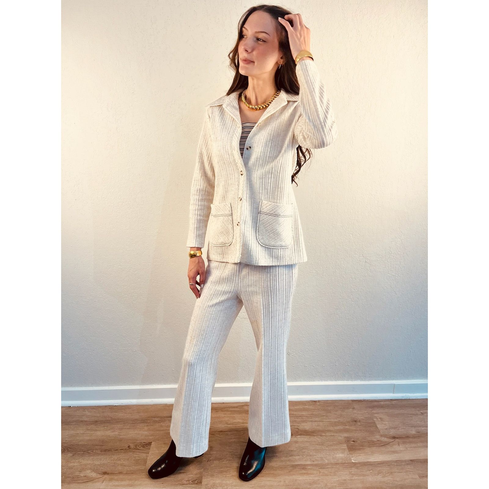 Other 70s Cream 3 Piece Matching Set Size M / US 6-8 / IT 42-44 - 1 Thumbnail