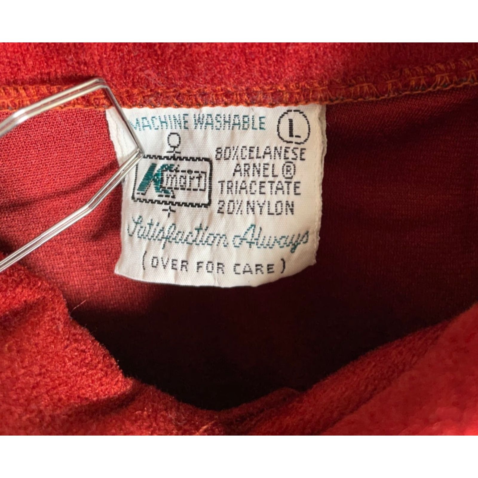 Velvet Vintage K-mart 80s Velvet Long Sleeve Polo Shirt Men M Burnt Red Retro 90s Preppy Size US M / EU 48-50 / 2 - 3 Thumbnail