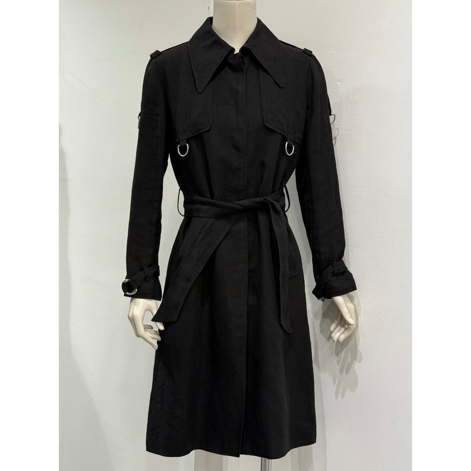 Dolce & Gabbana 2003 Dolce & Gabbana military linen trench coat Size M / US 6-8 / IT 42-44 - 1 Thumbnail