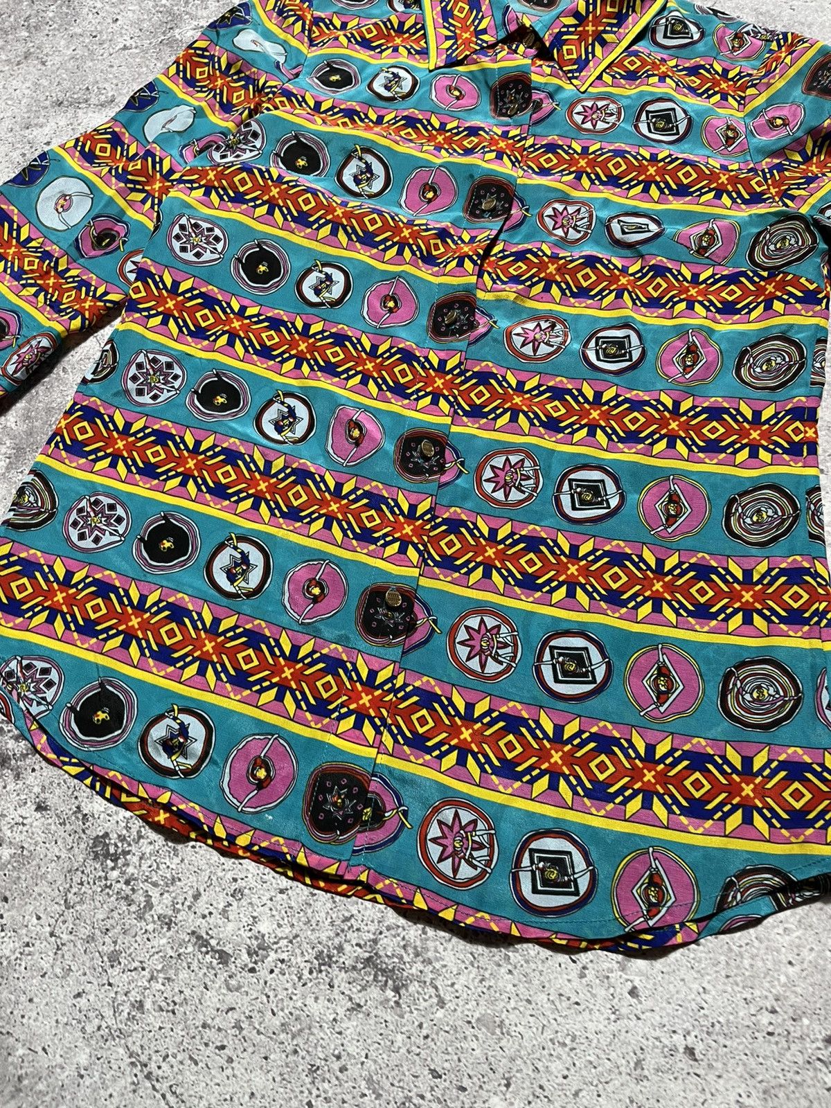 Hermes Vintage HERMES Blouse Full print Rare Silk Size M / US 6-8 / IT 42-44 - 6 Thumbnail