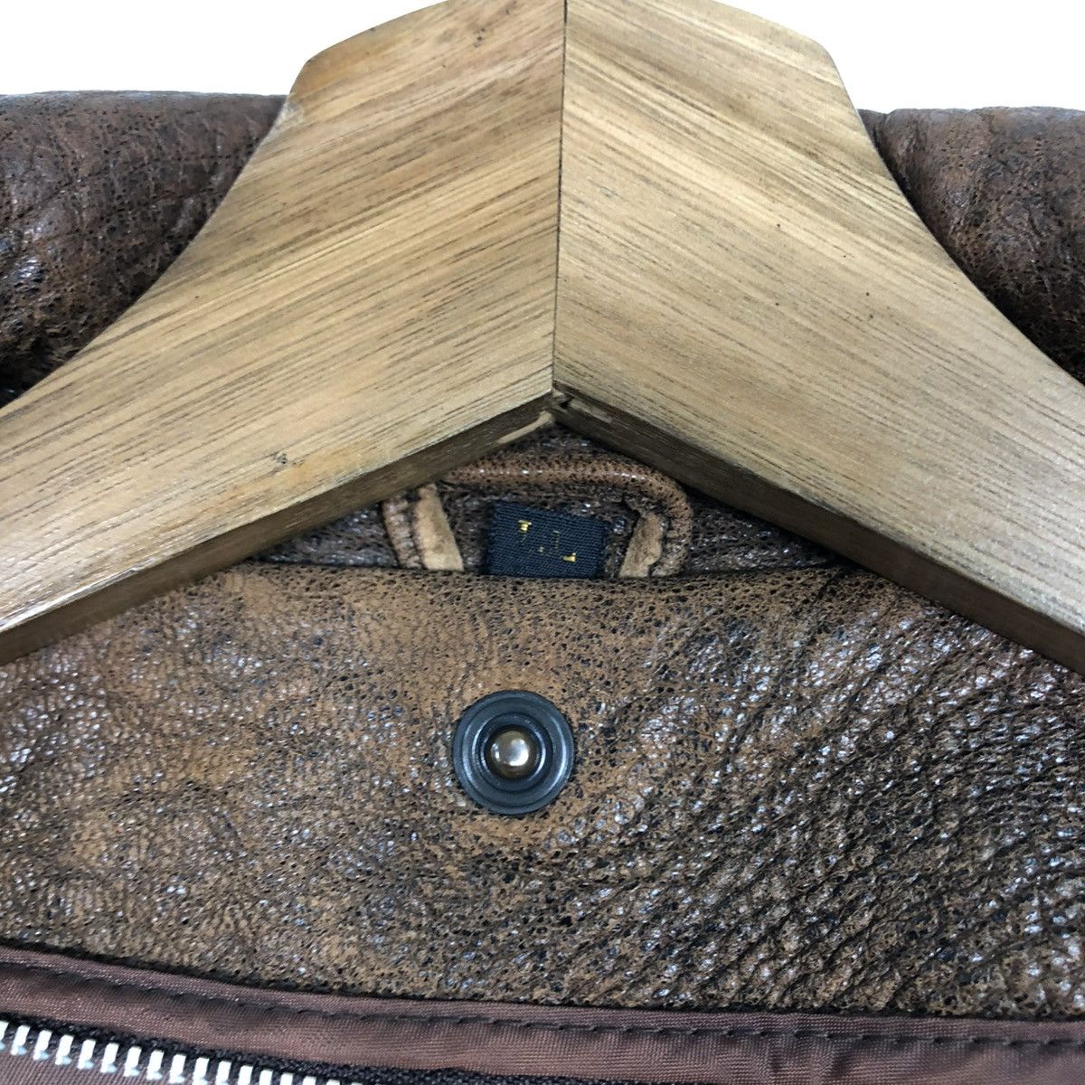 Vintage 🔥VINTAGE FLY LEATHER JACKET BIKER UNBRANDED ISSEY MIYAKE Size US L / EU 52-54 / 3 - 20 Thumbnail