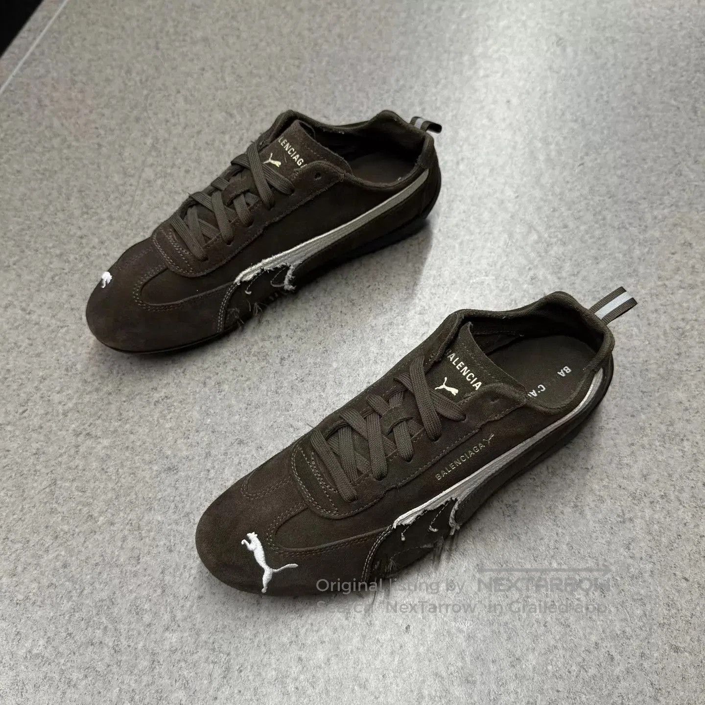 Balenciaga Brown Low-Top Sneakers Size 9. Size US 9 / EU 42 - 5 Thumbnail