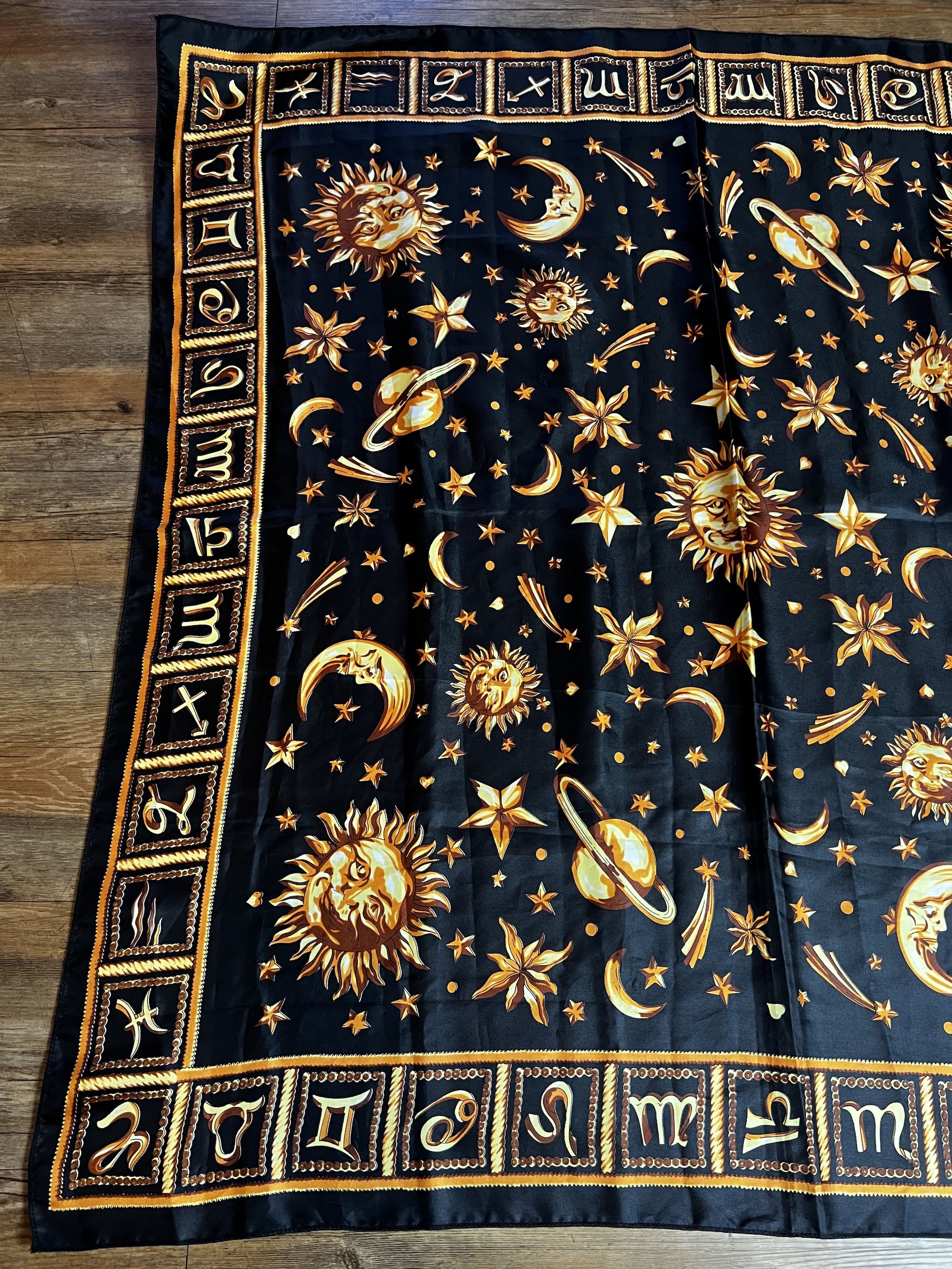 Versace Vintage 1980's-1990's Gianni Versace Zodiac Silk Scarf Size ONE SIZE - 4 Thumbnail