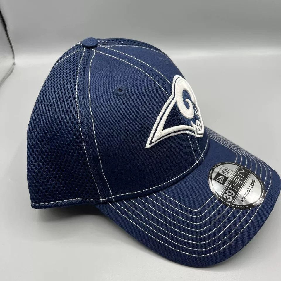 New Era Los Angeles Rams Hat Men M-L Stretch Fitted Cap New Size ONE SIZE - 3 Thumbnail