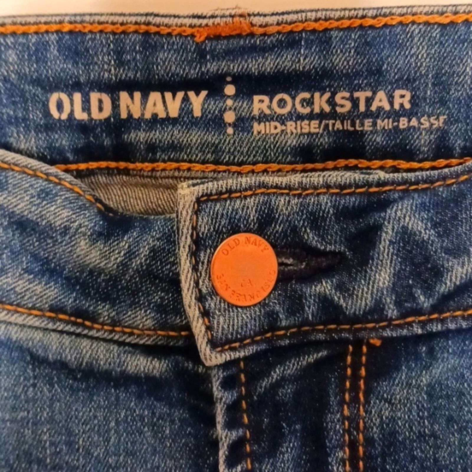 Old Navy Old Navy ROSES Jeans Sz 10 Blue Distess Bohemian Cottagecore Size 30" / US 8 / IT 44 - 9 Thumbnail