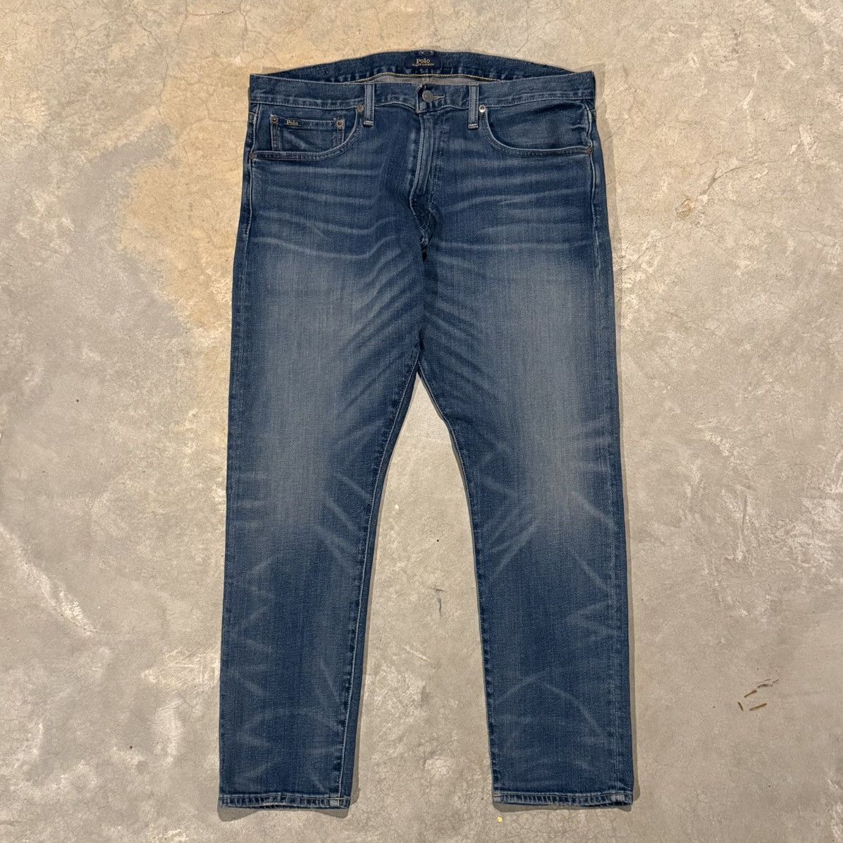 Polo Ralph Lauren Vtg Polo Ralph Lauren Faded Indigo Sullivan Slim Denim Size US 35 - 1 Thumbnail