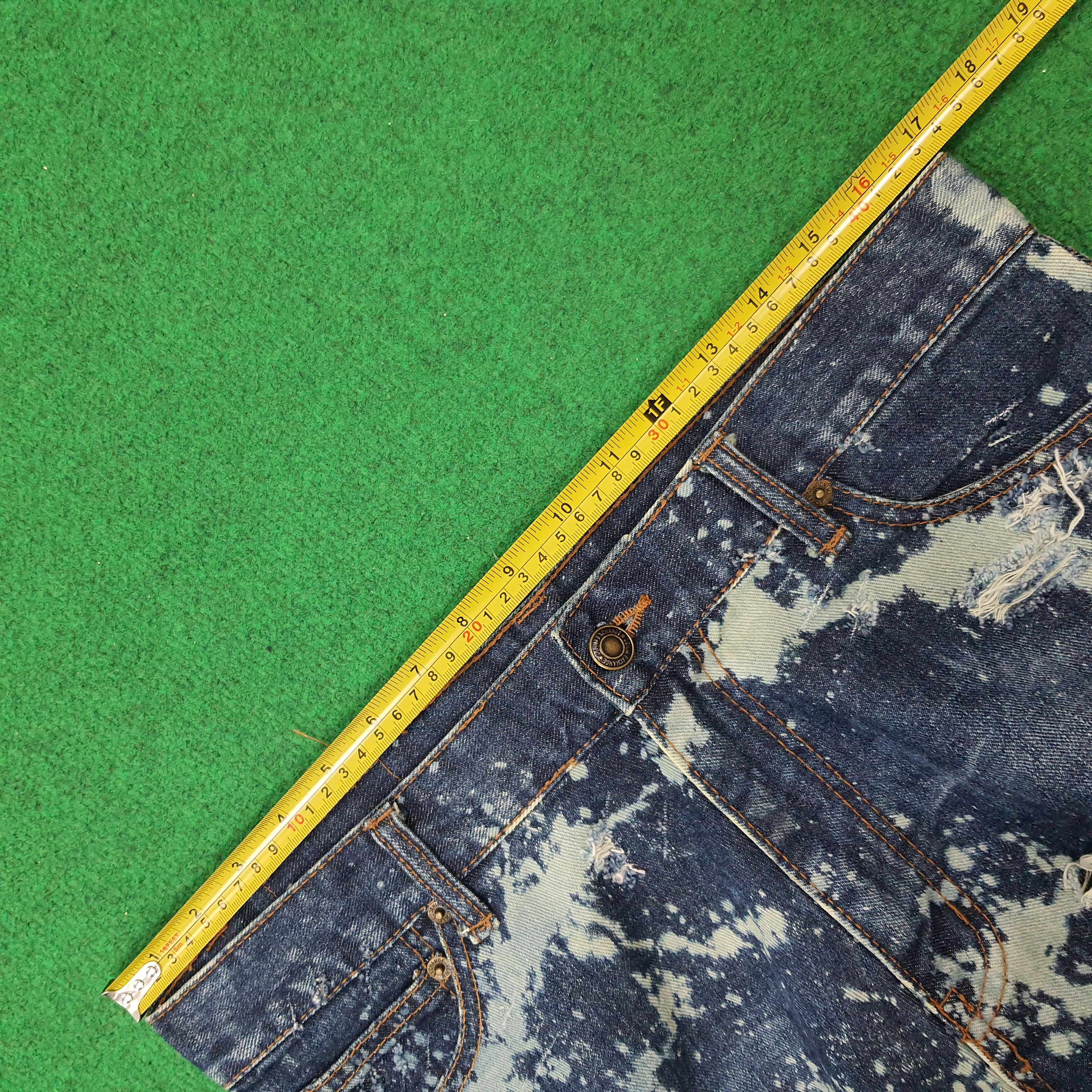 Vintage Vintage D/EX Denim Exchange Distressed Paint Jeans C272N2 Size US 33 - 13 Thumbnail