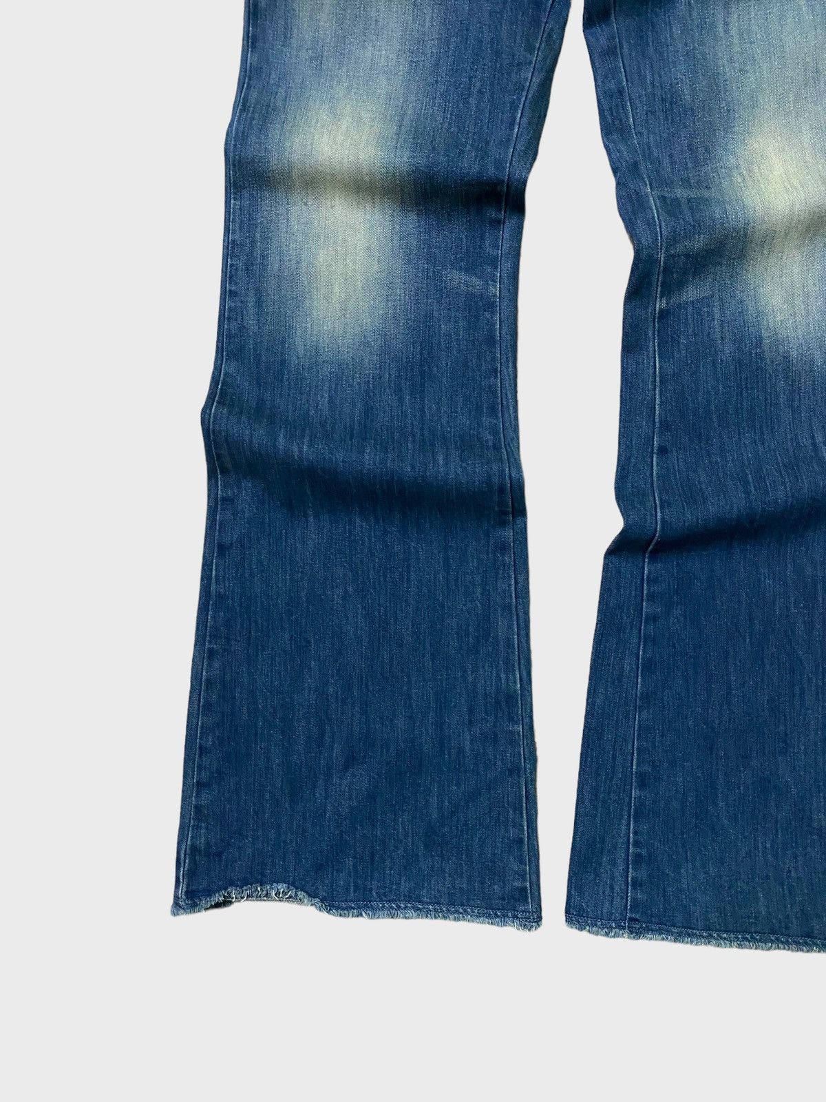 Diesel Flared Balenciaga Style Diesel Washed Wide legs Jeans 90s Size US 27 - 7 Thumbnail