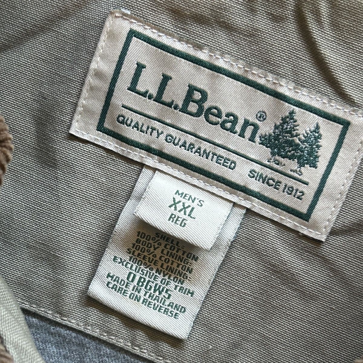 L.L. Bean VTG LL Bean Mens Barn Chore Jacket Coat OBGW5 Lined Size US XXL / EU 58 / 5 - 6 Thumbnail