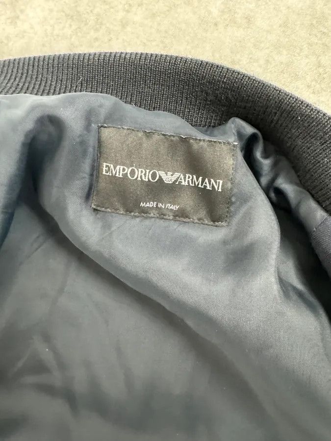 Emporio Armani SS2018 Emporio Armani Navy Wave Lined Bomber Jacket Size M / US 6-8 / IT 42-44 - 7 Thumbnail
