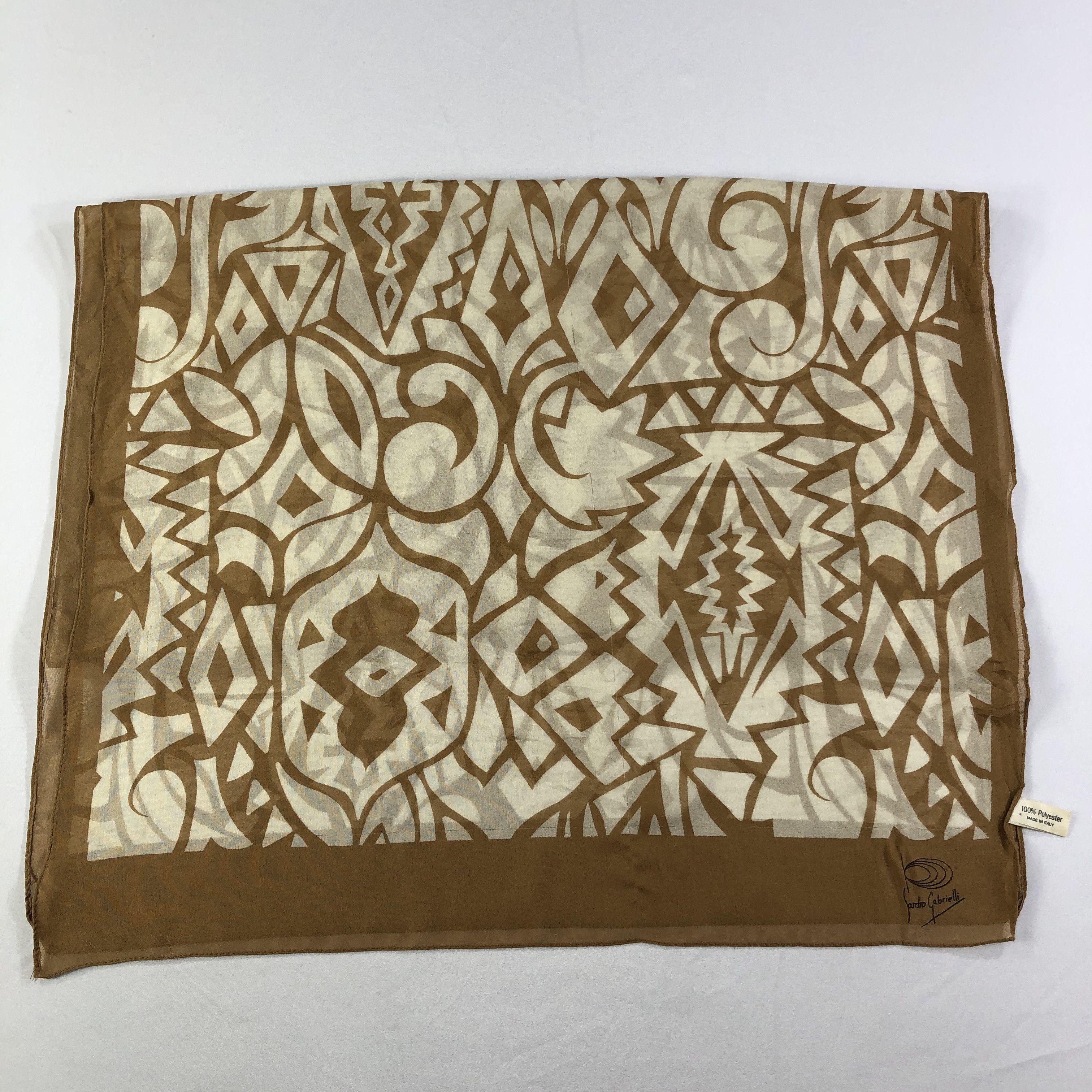 Vintage Vintage Silk Scarf Size ONE SIZE - 3 Thumbnail