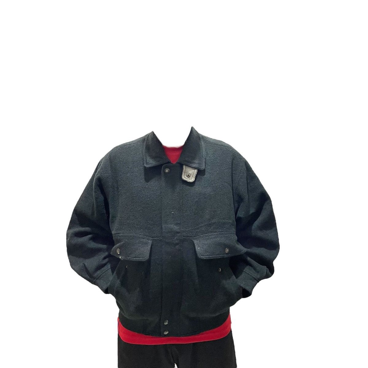 Designer × Vintage Vintage 90s Gulk Club For Nice Man Wool Bomber Jacket Size US M / EU 48-50 / 2 - 20 Thumbnail