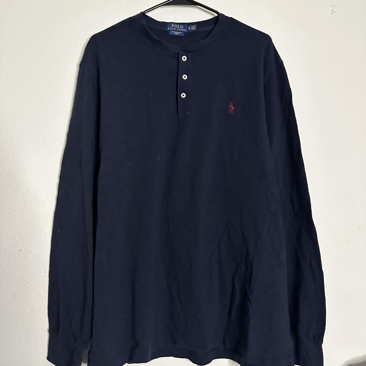 Polo Ralph Lauren Navy Polo Ralph Lauren Hanley Longsleeve - XL Size US XL / EU 56 / 4 - 1 Thumbnail