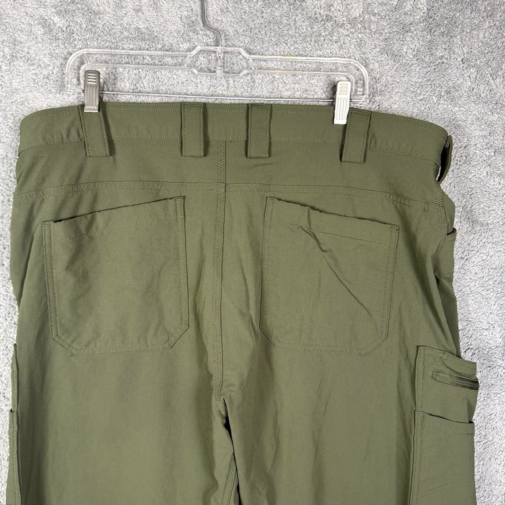 Olive Duluth Flexpedition Pants Mens 40x30 Relaxed Cargo Stretch Olive 71153 Size US 40 / EU 56 - 5 Thumbnail