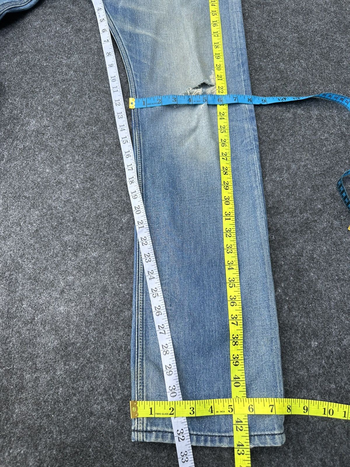 Diesel Diesel Krooley Regular Slim Distressed Denim 32x32 D36 Size US 32 / EU 48 - 6 Thumbnail