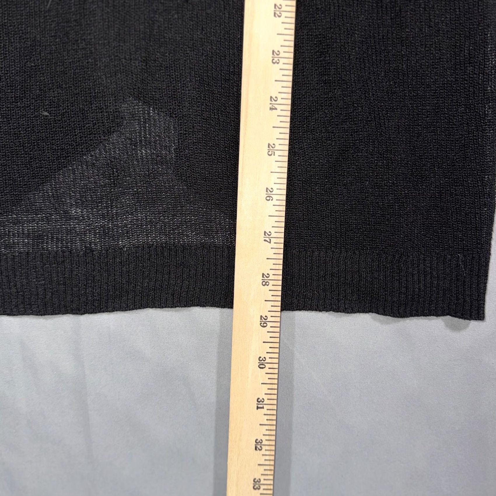 Eileen Fisher Eileen Fisher Cardigan Womens Large Gray Sheer Knit V Neck Button Long Sleeve Lightweight Knit Size L / US 10 / IT 46 - 8 Thumbnail