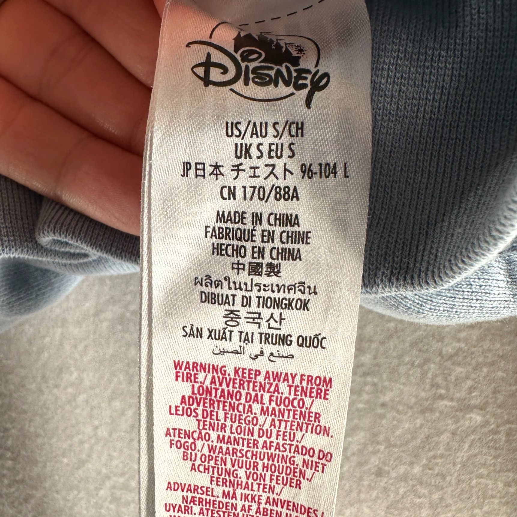 Disney Disney Parks Mickey Mouse Embroidered Hoodie Light Blue Size Small Heavyweight Size S / US 4 / IT 40 - 6 Thumbnail
