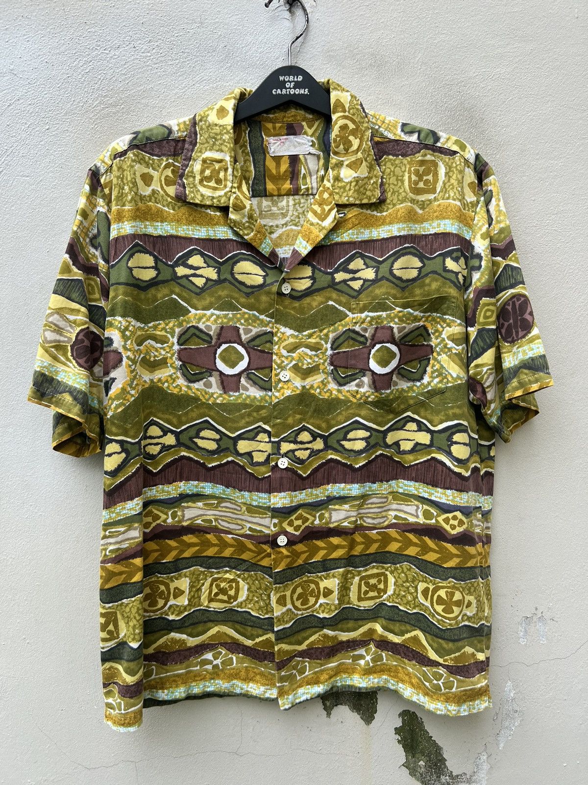 Vintage 50s 60s Ross Sutherland Hawaiian Shirt Size US XL / EU 56 / 4 - 5 Thumbnail
