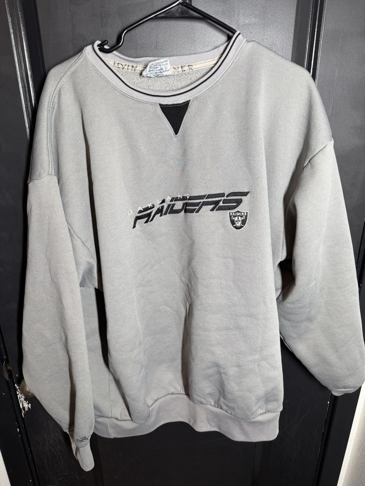 Majestic Grey Oakland Raider Sweater Size US XL / EU 56 / 4 - 1 Thumbnail