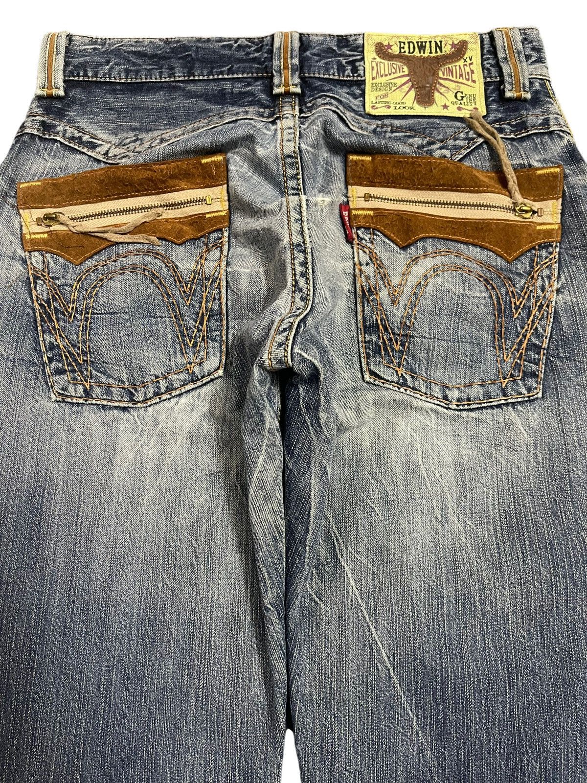 Edwin Edwin XV Exclusive Vintage Blue Bleached Style Loose Jeans Size US 32 / EU 48 - 5 Thumbnail