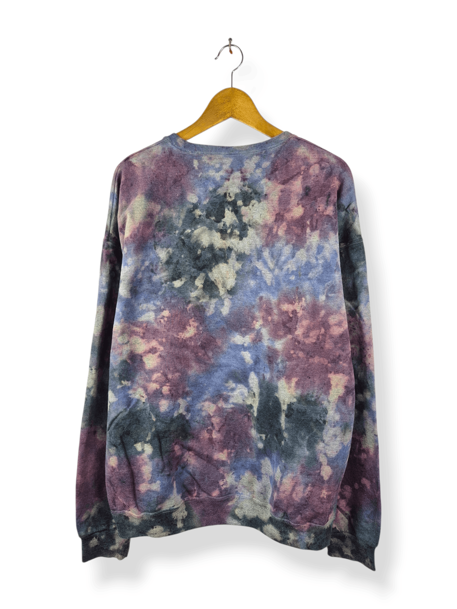 Vintage 🔥 Psychedelic Tie Dye Art Skate Streetwear Sweatshirt Size US XL / EU 56 / 4 - 2 Thumbnail