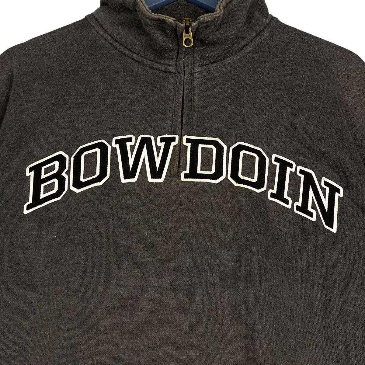Vintage Vintage Blue 84 Quarter Zip Big Embroidered Bowdoin Size US S / EU 44-46 / 1 - 4 Thumbnail