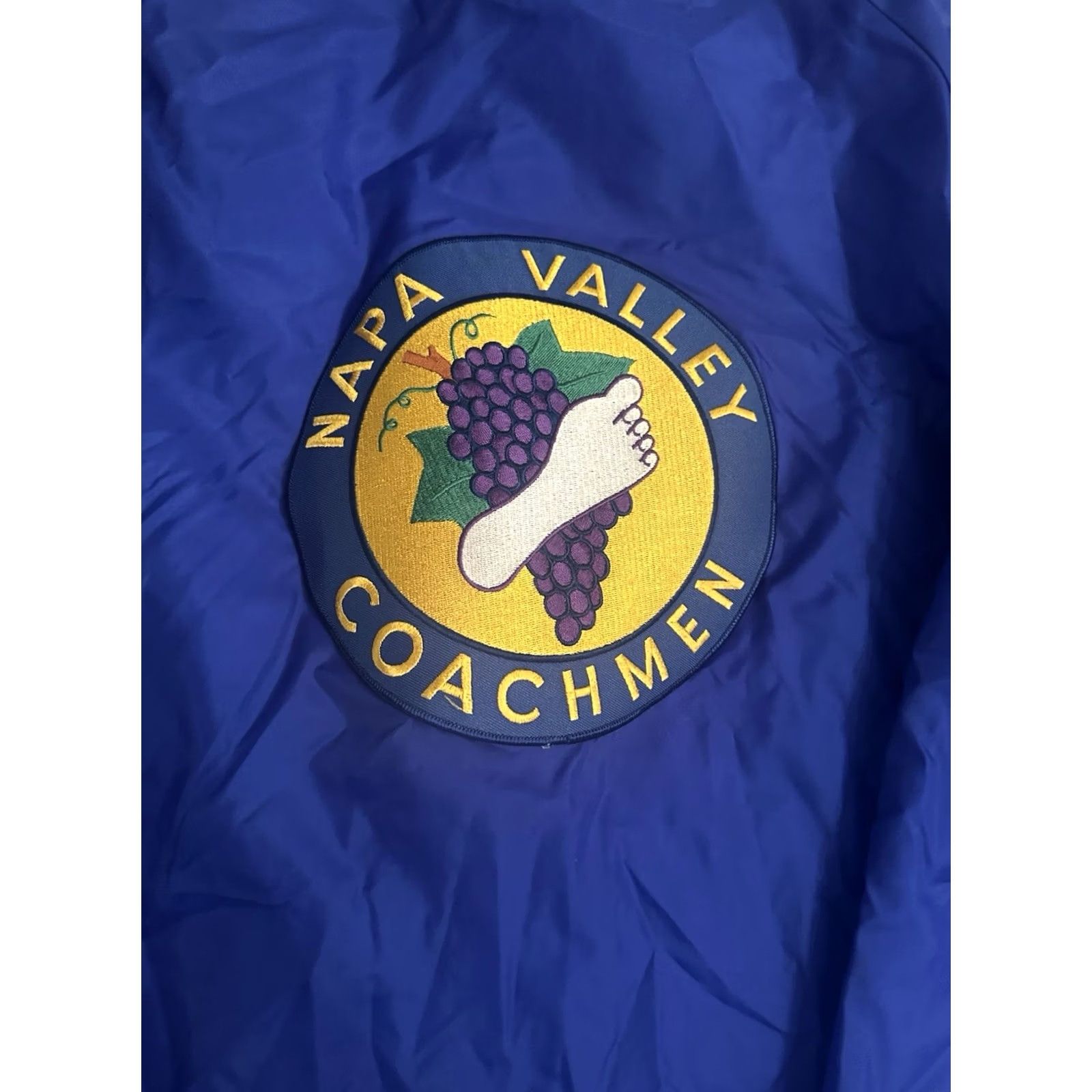 Vintage VINTAGE M & M WINDJACKET XL Blue Nylon Windbreaker Jacket Men Regular Size Coachman Winery Napa Valley Big Mac Size US XL / EU 56 / 4 - 2 Thumbnail