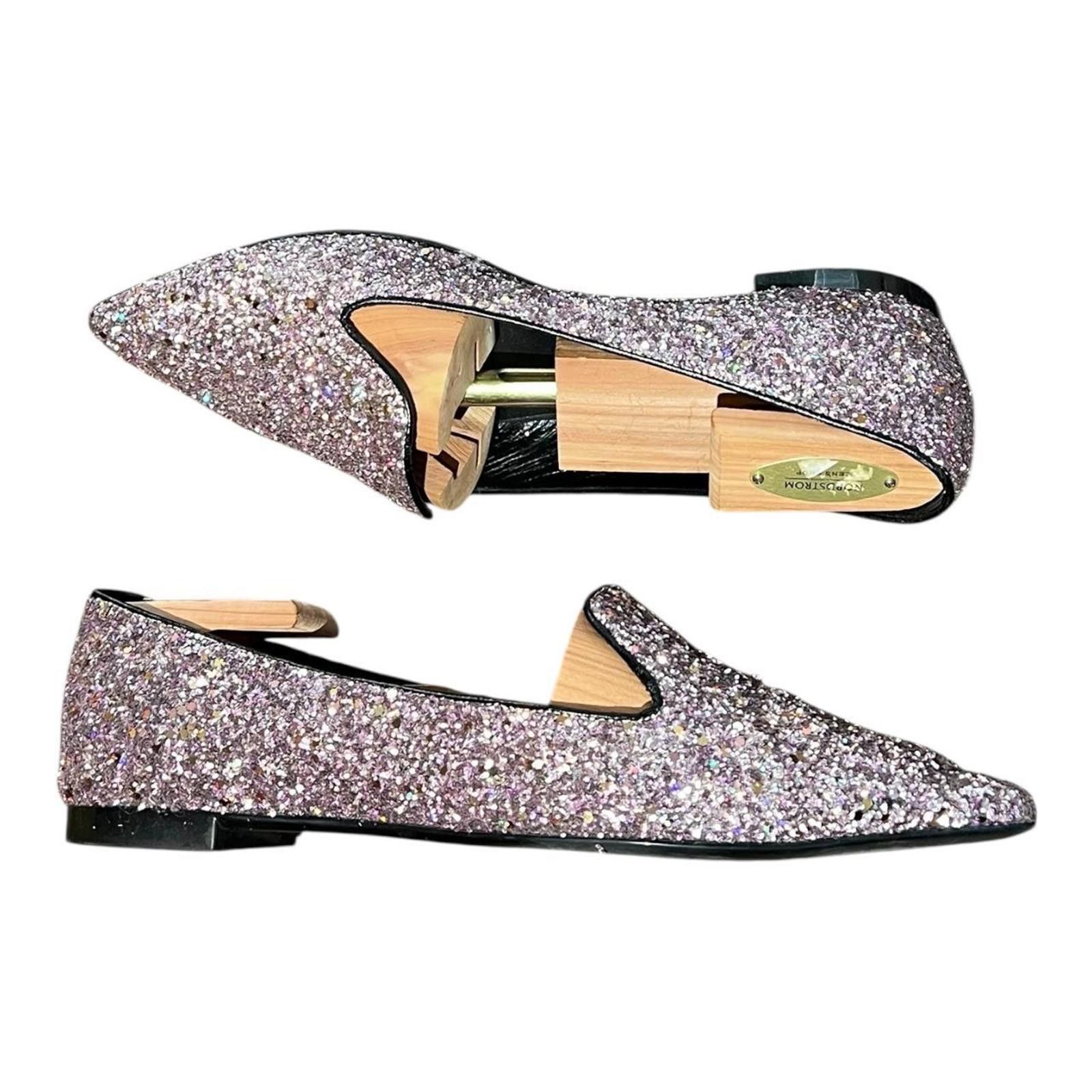 Other Vintage Pollice Lee Beatrice Slippers Light Pink Glitter Size US 8.5 / IT 38.5 - 4 Thumbnail
