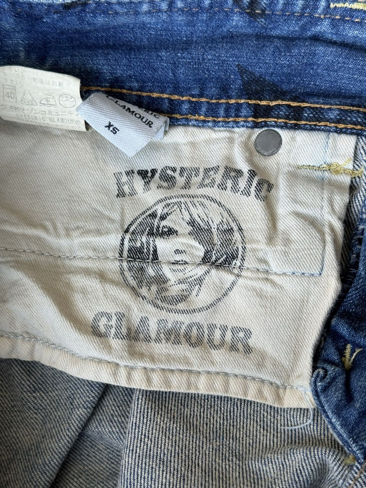 Hysteric Glamour Hysteric Glamour Studded Star Short Denim Size US 35 - 12 Thumbnail