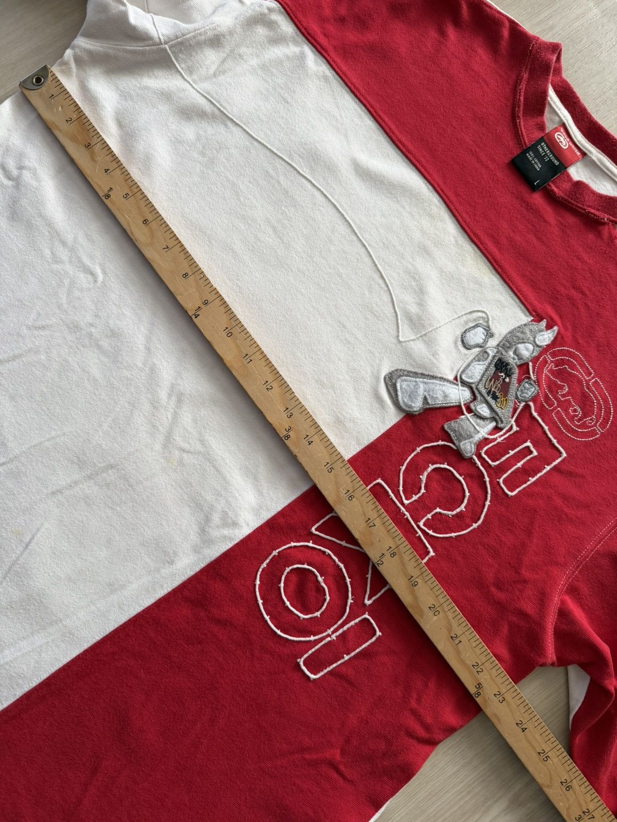 Ecko Unltd. Vintage Ecko Embroidered Rare Rhino Logo Sz LThrashed Size US L / EU 52-54 / 3 - 6 Thumbnail