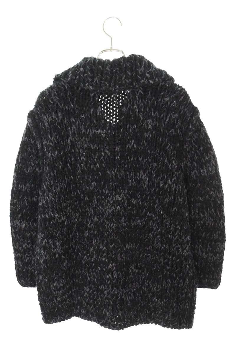 Yohji Yamamoto YOHJI YAMAMOTO POUR HOMME Black Tone Knit Coat Size US M / EU 48-50 / 2 - 2 Thumbnail