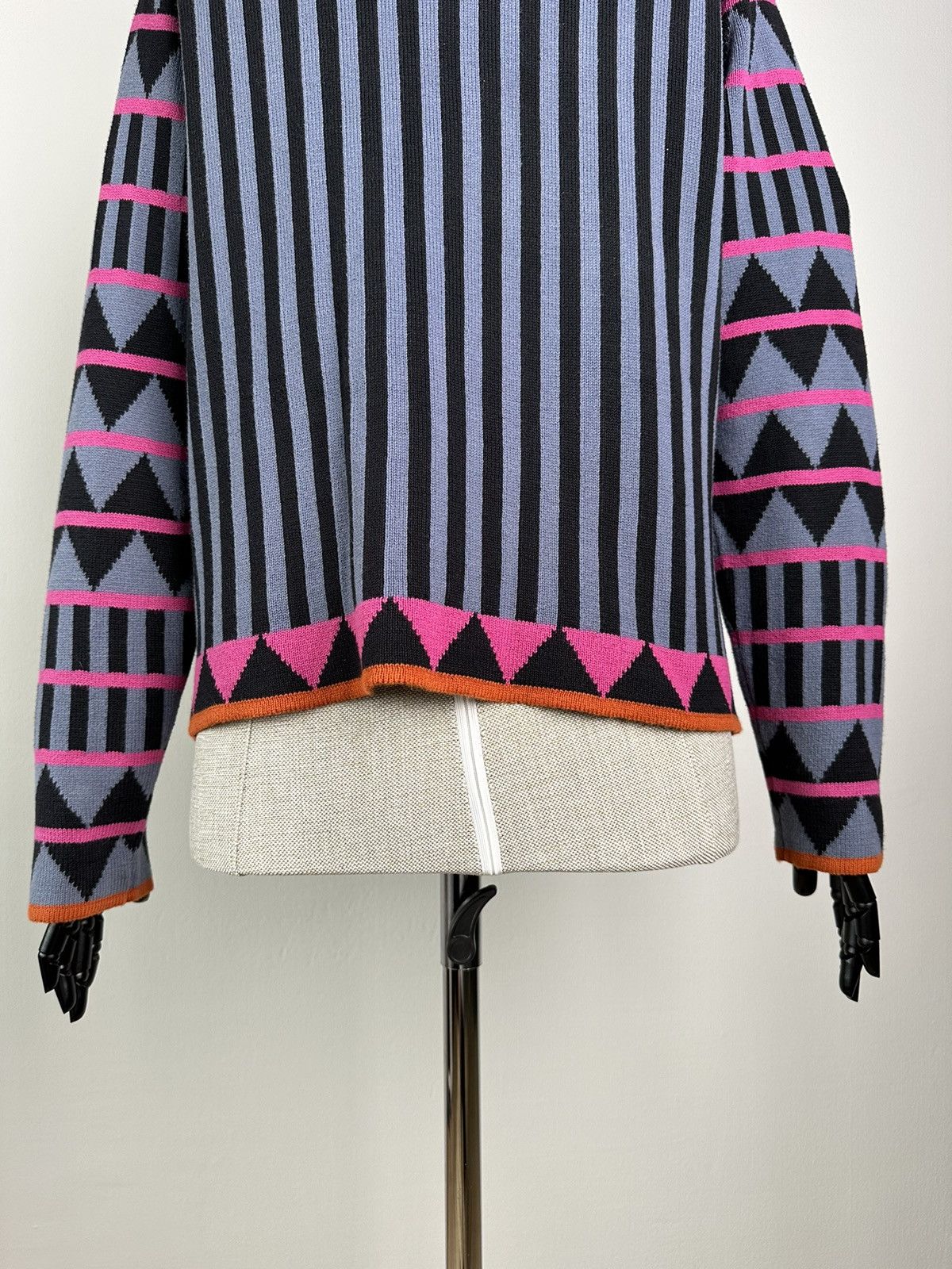 Gudrun Sjoden GUDRUN SJODEN Geometric Pattern Full Zip Cardigan Sweater Size M / US 6-8 / IT 42-44 - 11 Thumbnail