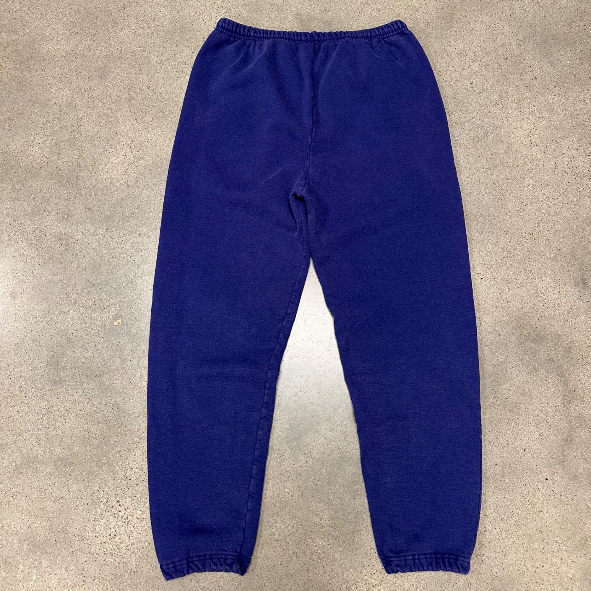 Champion × Vintage Vintage 90s Champion Blue Sweatpants Pockets & Drawstring Size US 34 / EU 50 - 3 Thumbnail