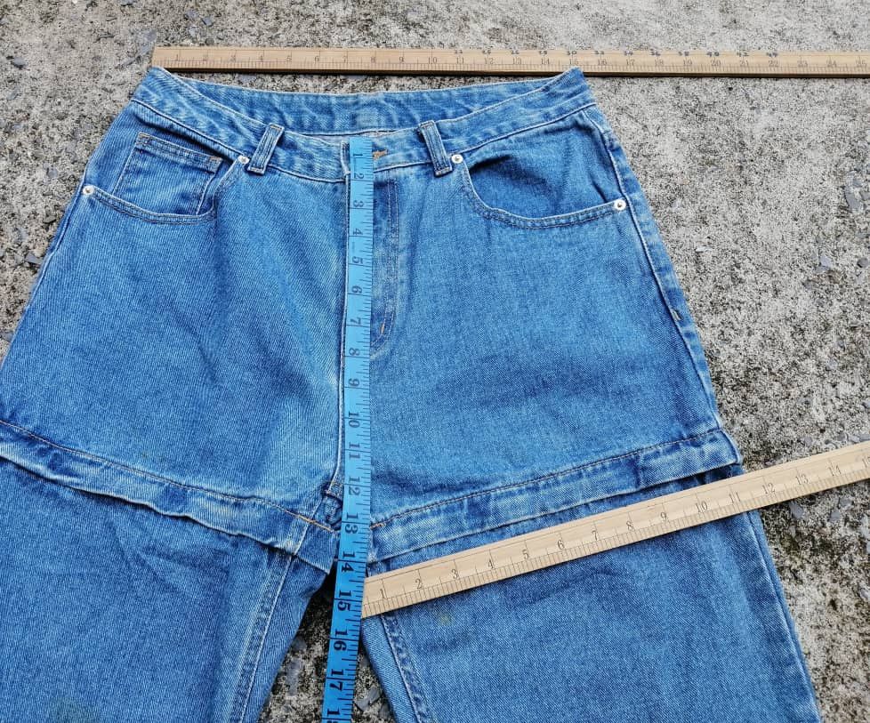 Designer Unknown Brand Detachable Parts Denim Jeans Size US 30 / EU 46 - 7 Thumbnail