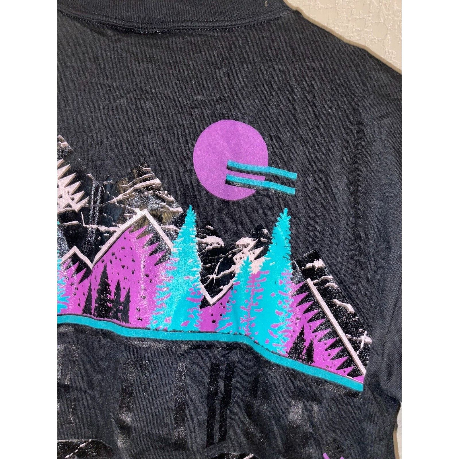 Jerzees Vintage California Test Print Lake Tahoe Black M Shirt VTG Size US M / EU 48-50 / 2 - 13 Thumbnail